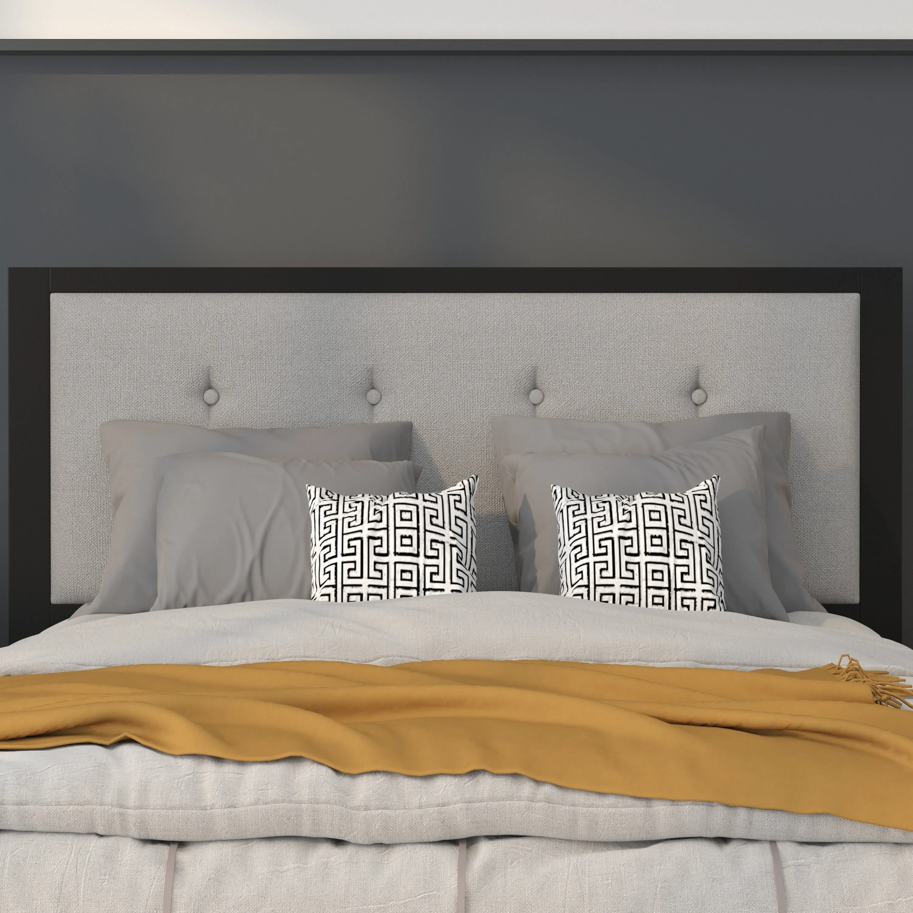 Full Light Gray Headboard HG-HB1725-F-LG-GG