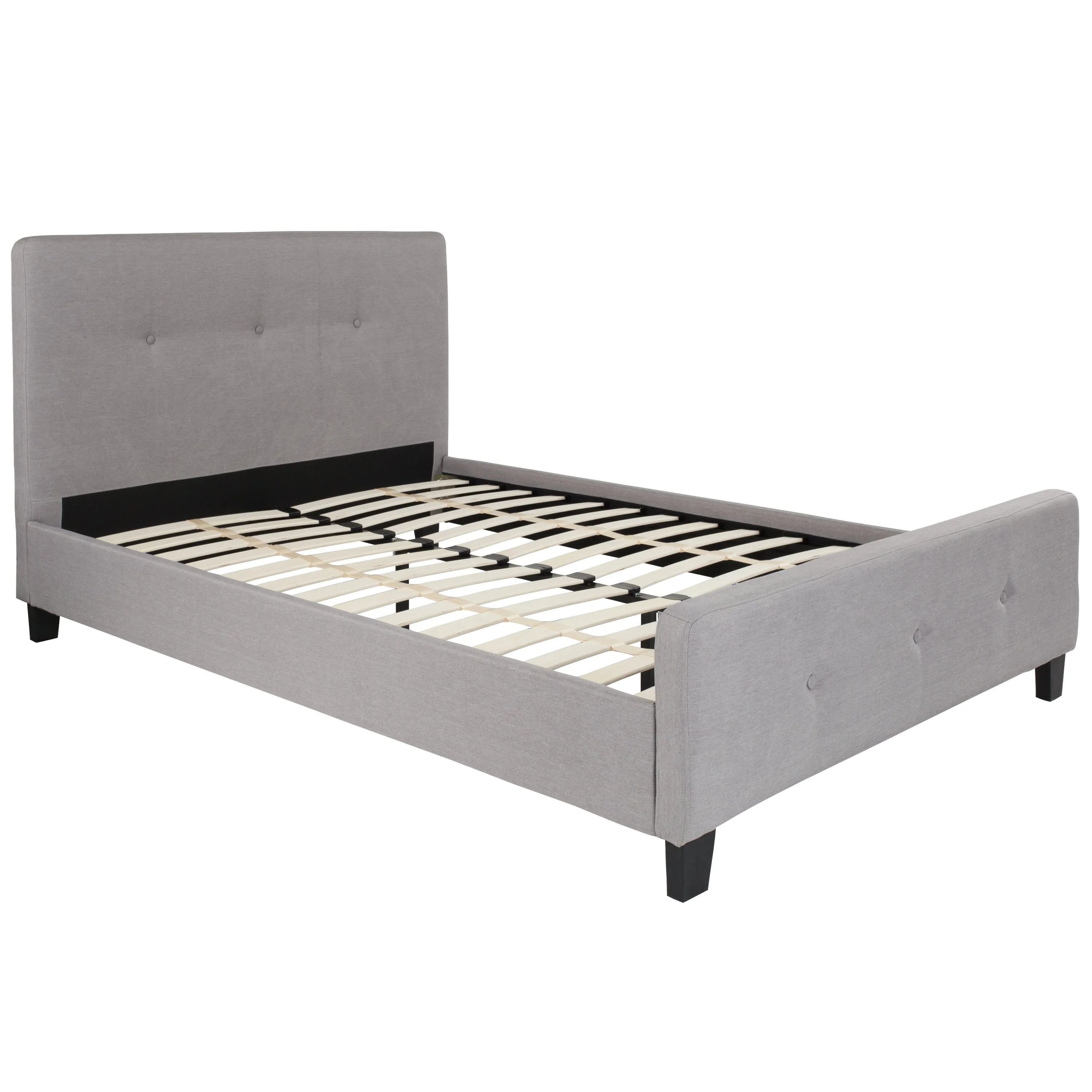 Full Platform Bed-Light Gray HG-26-GG