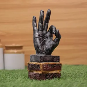 FURNIDEK Palm Showpiece (for Appreciate,Good Luck)