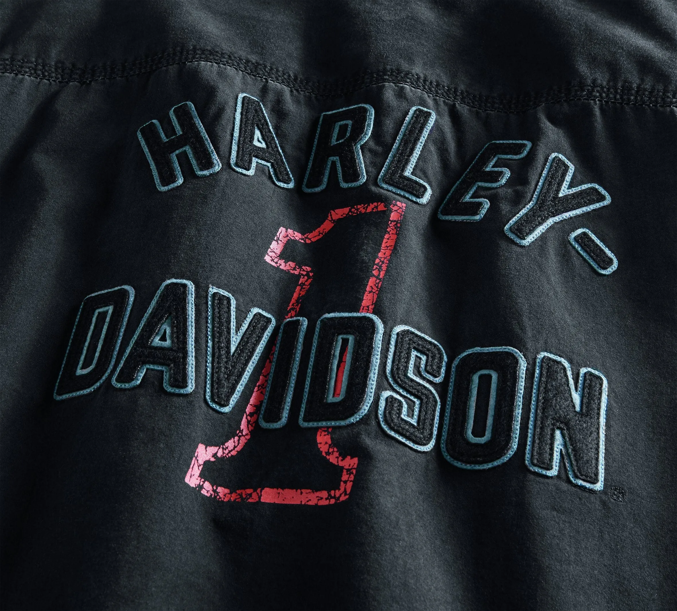 Harley-Davidson® Men's #1 Racing Logo Button Front Short Sleeve Shirt 96009-20VM