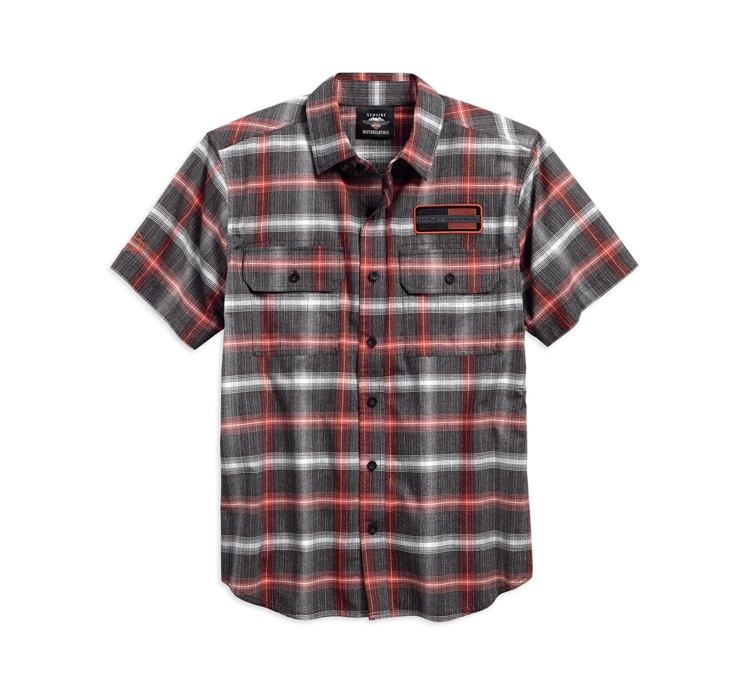 Harley-Davidson® Mens High Density Graphic Plaid Woven Shirt 96121-18VM