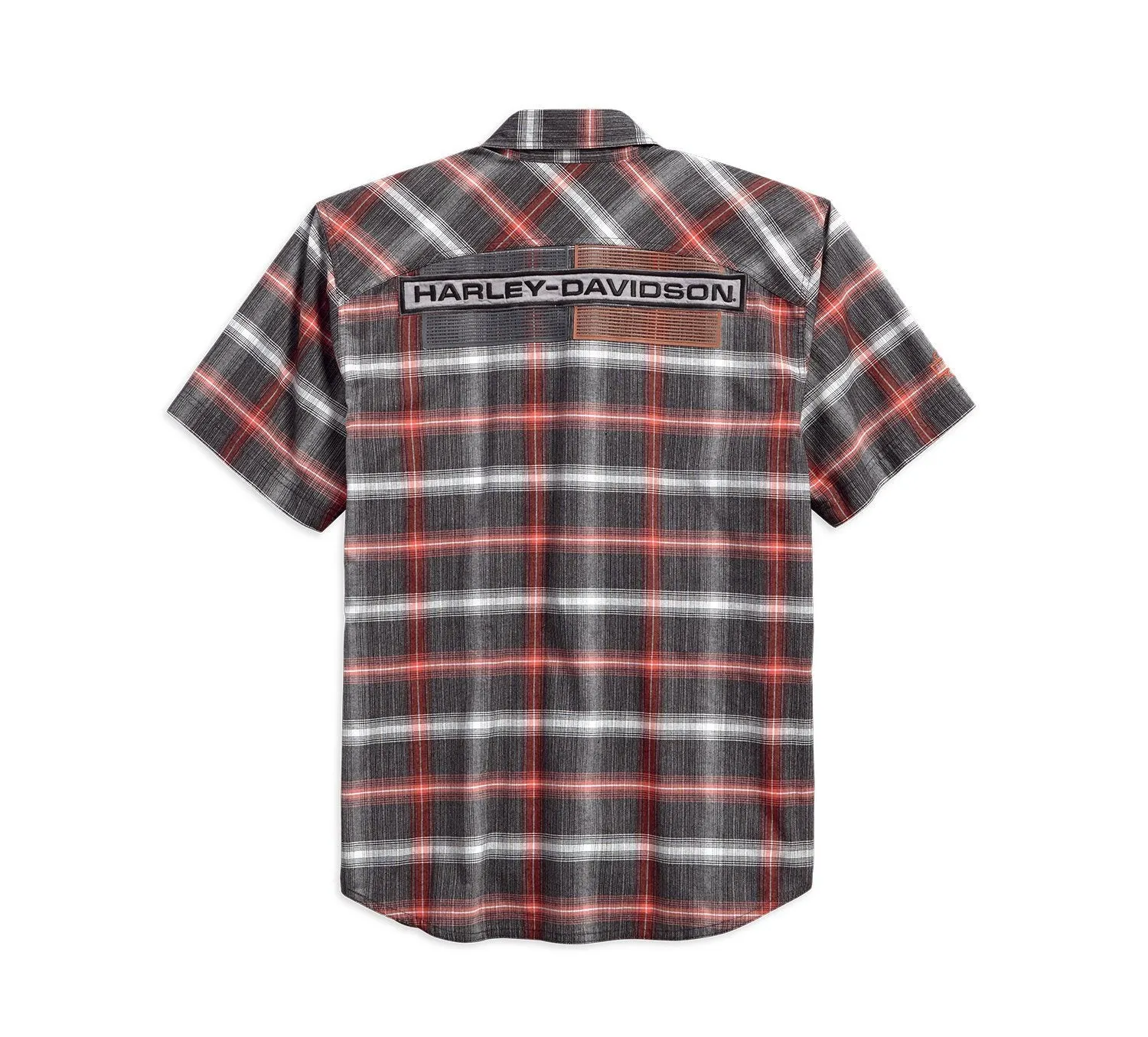 Harley-Davidson® Mens High Density Graphic Plaid Woven Shirt 96121-18VM
