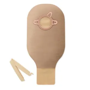 Hollister 18173 New Image 2-Piece Drainable Pouch With One Sided Comfortwear Panel And Clamp Closure 2-1/4" Flange, 12" L, Ultra-Clear, With Belt Tabs, Without Integrated Filter