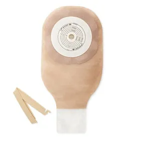 Hollister 8131 Premier 1-Piece Drainable Ostomy Pouch Flat Flexwear Barrier, Clamp Closure, Tape, Ultra-Clear Up To 2-1/2" (Up To 64mm) Opening 12" (30cm) Length