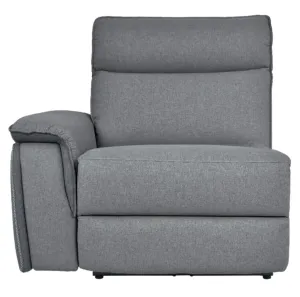 Homelegance Furniture Maroni Power LSF Reclining Chair with Power Headrest and USB Port in Dark Gray/Light Gray 8259-LRPWH