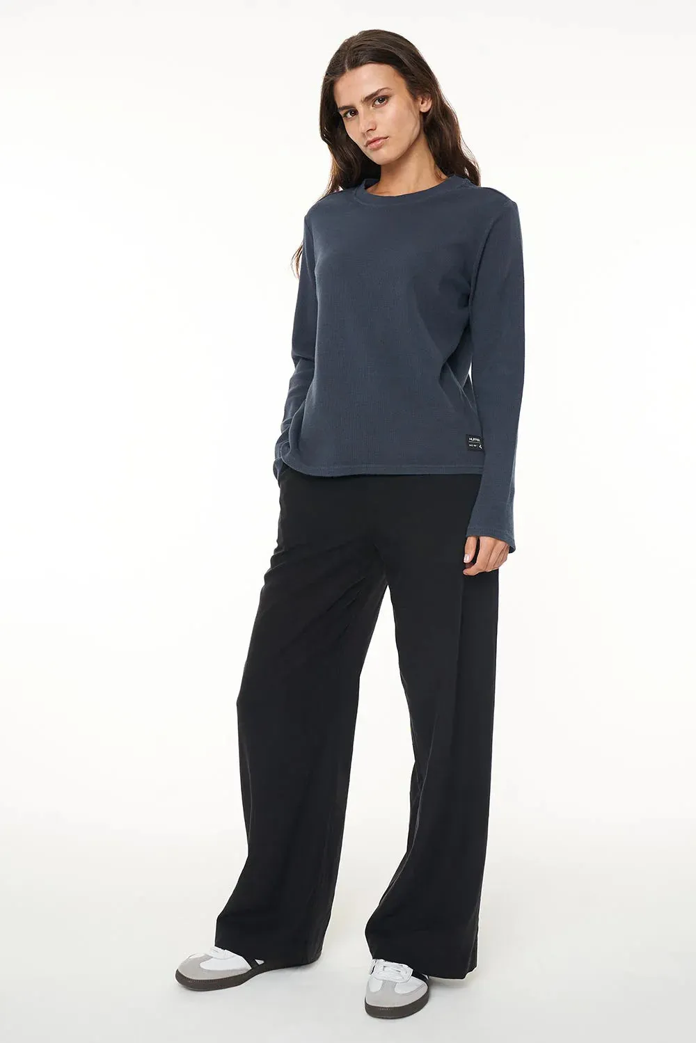 Huffer - Waffle Long Sleeve Relax Tee/H-Lock