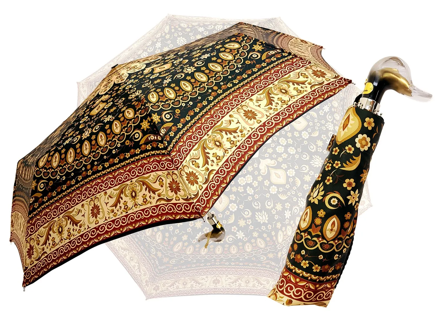 il Marchesato Beautiful Italian Flowered Women's Folding Umbrella