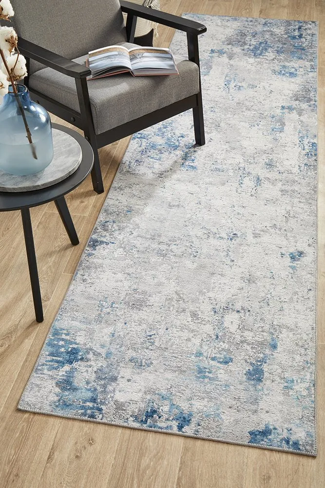 Illusions 132 Runner Rug (Blue) by Rug Culture