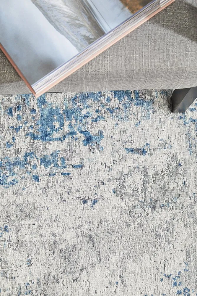 Illusions 132 Runner Rug (Blue) by Rug Culture