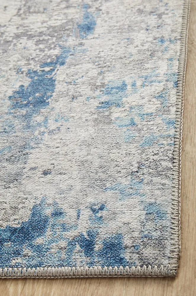 Illusions 132 Runner Rug (Blue) by Rug Culture