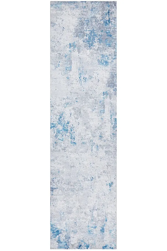Illusions 132 Runner Rug (Blue) by Rug Culture
