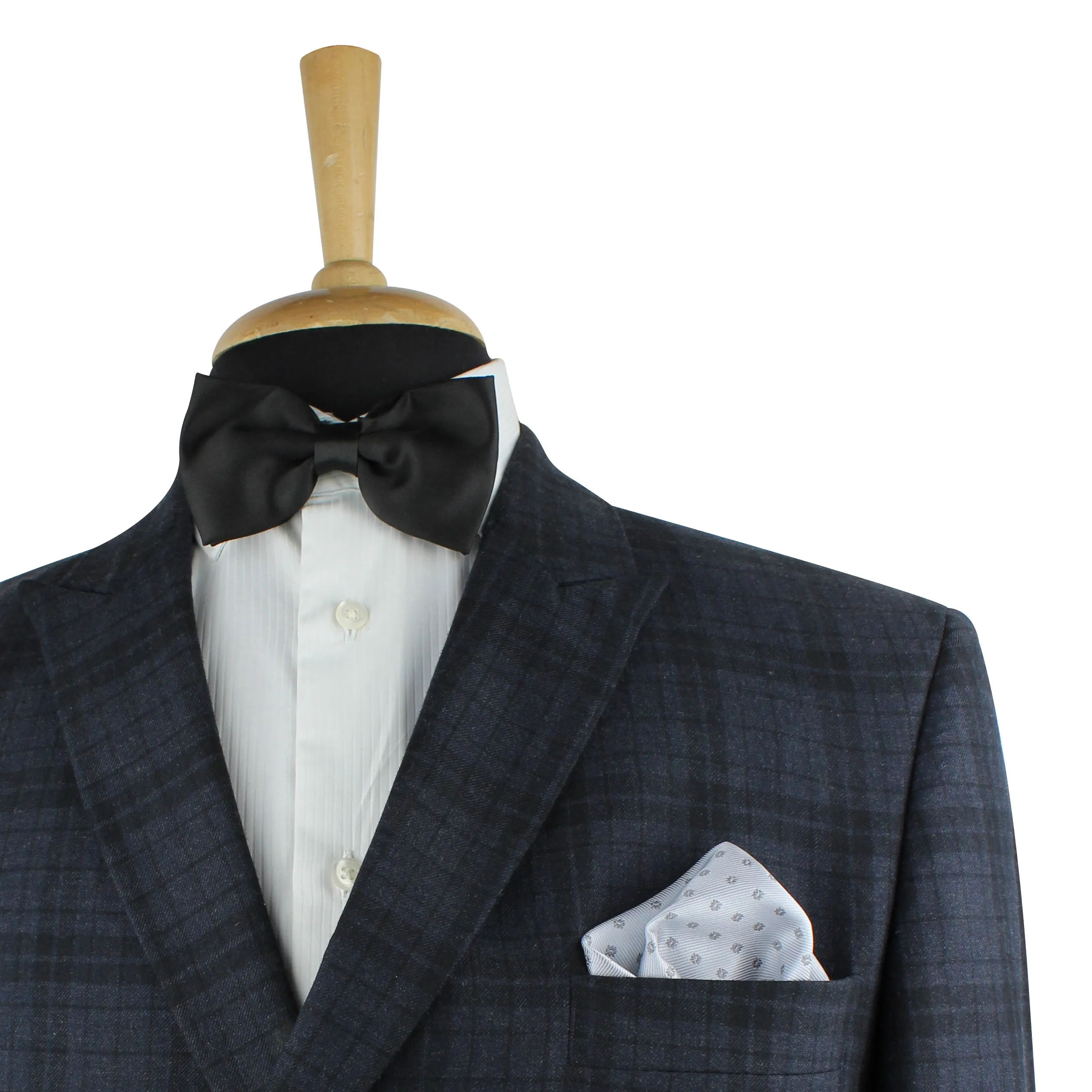 Kovove The Abstract Polka Fusion Grey Necktie and Pocket Square Gift Box