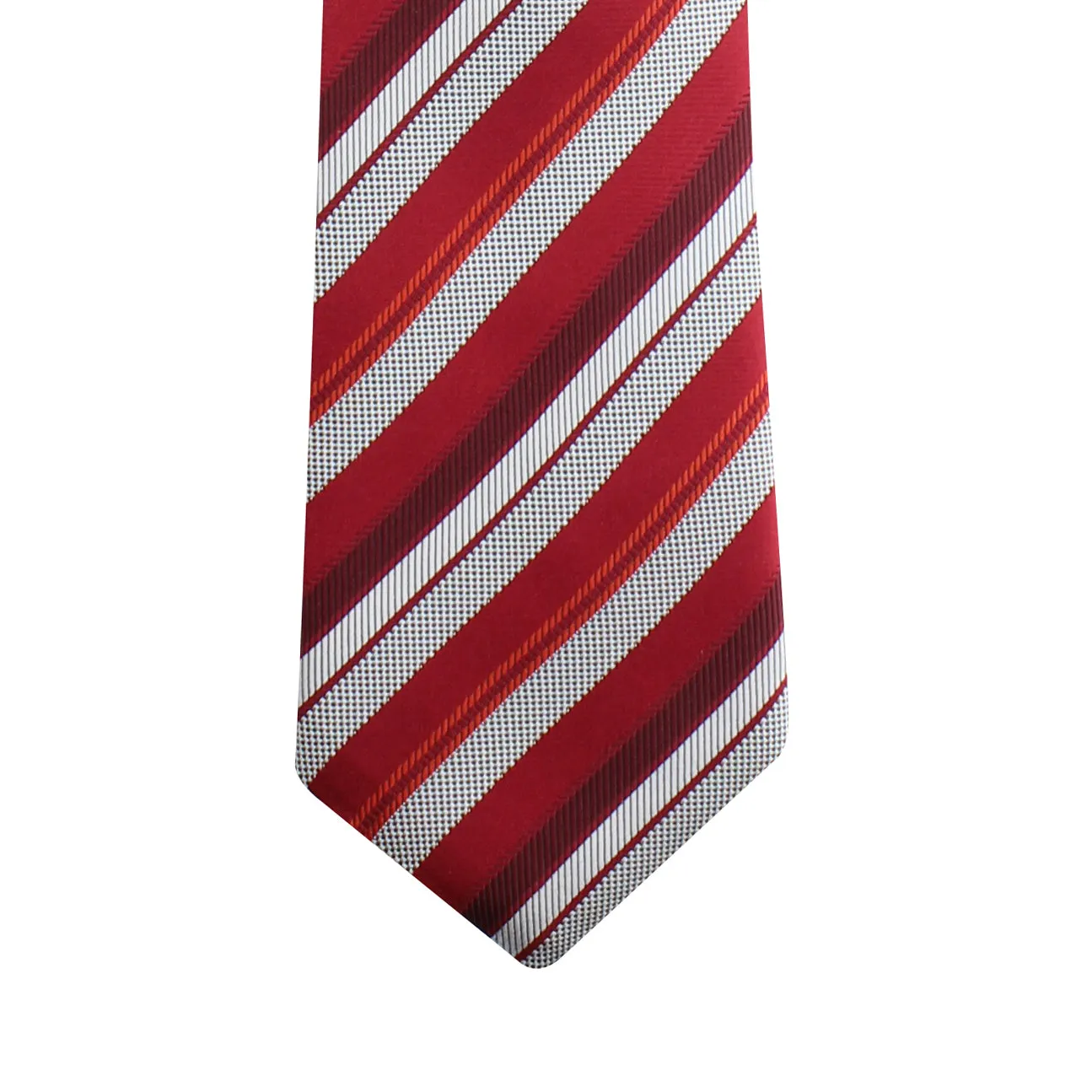 Kovove The Selective Striped Red Necktie and Pocket Square Gift Box