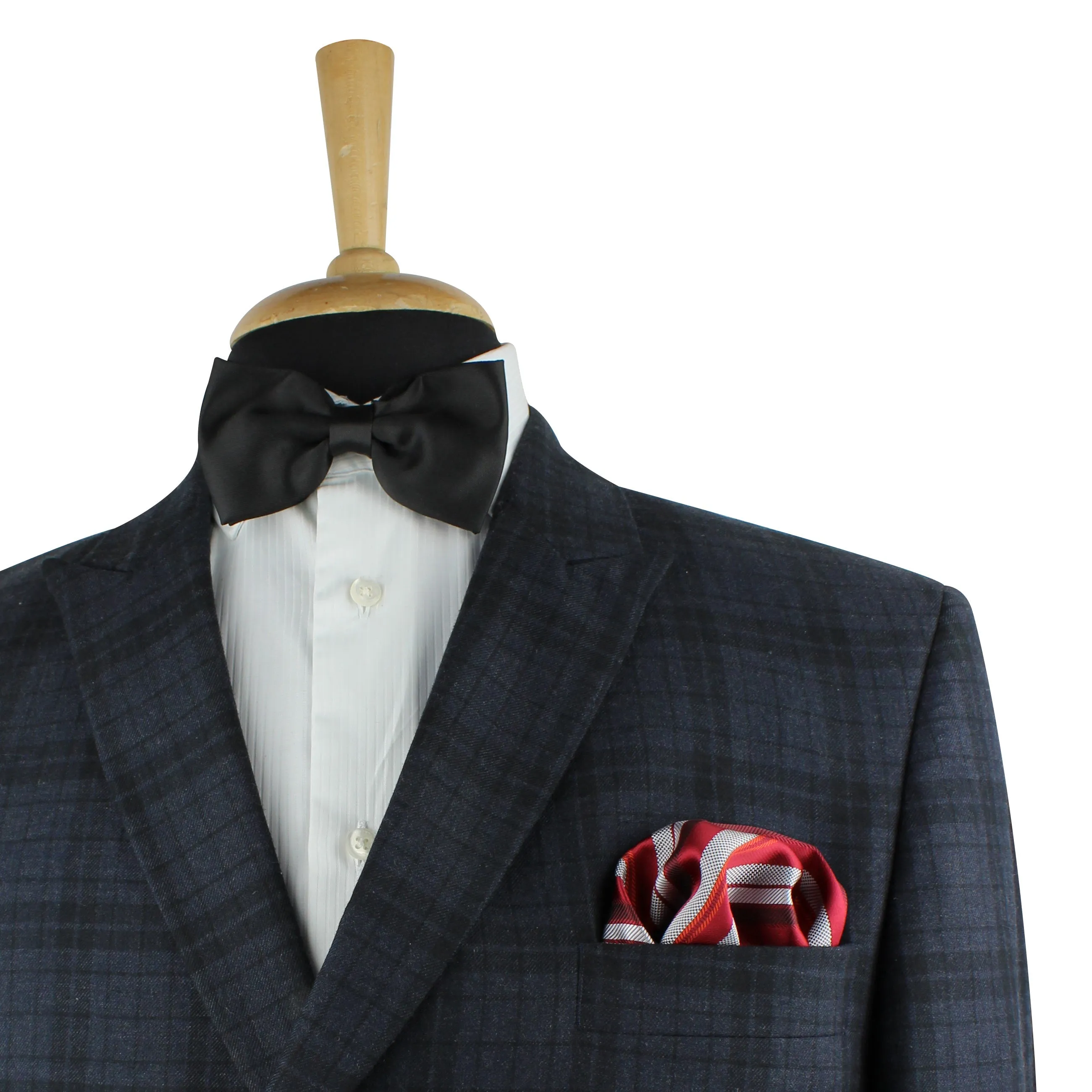 Kovove The Selective Striped Red Necktie and Pocket Square Gift Box