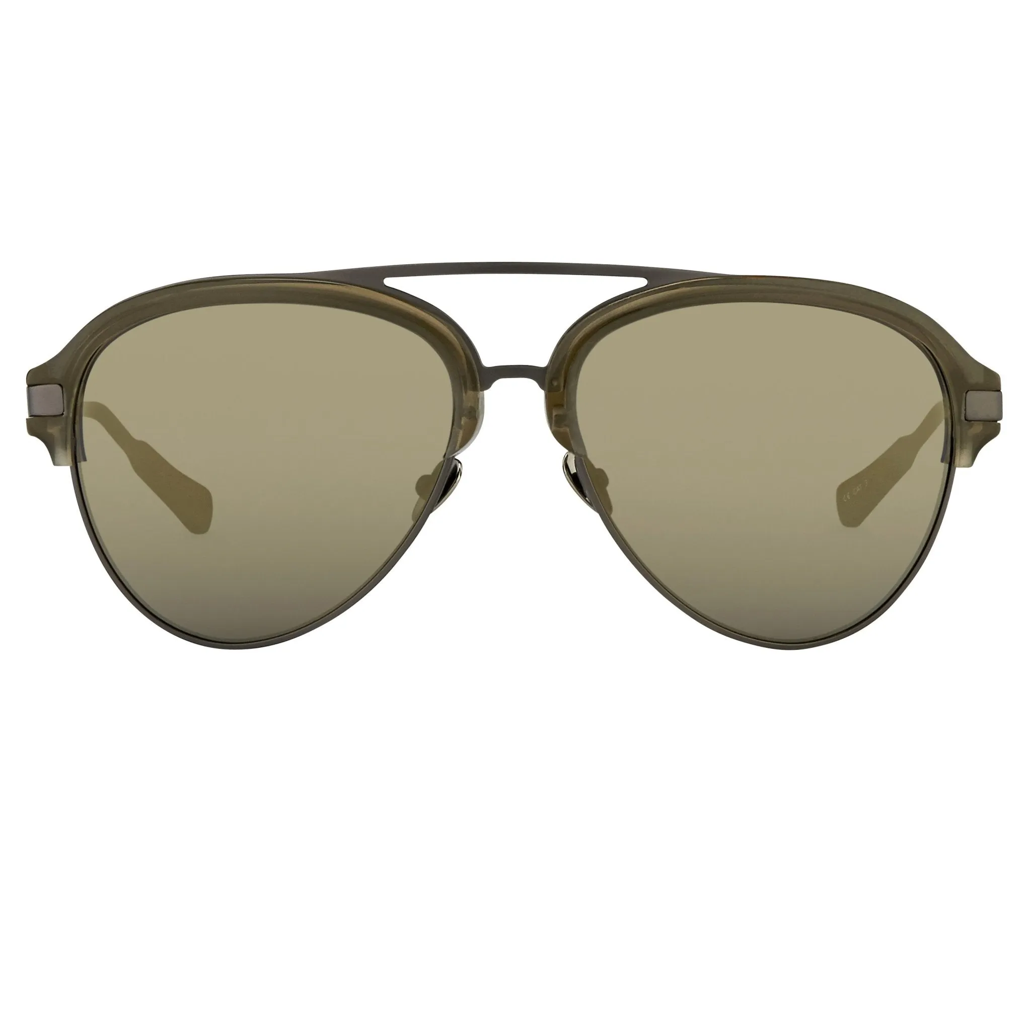 Kris Van Assche Sunglasses Grey and Gold