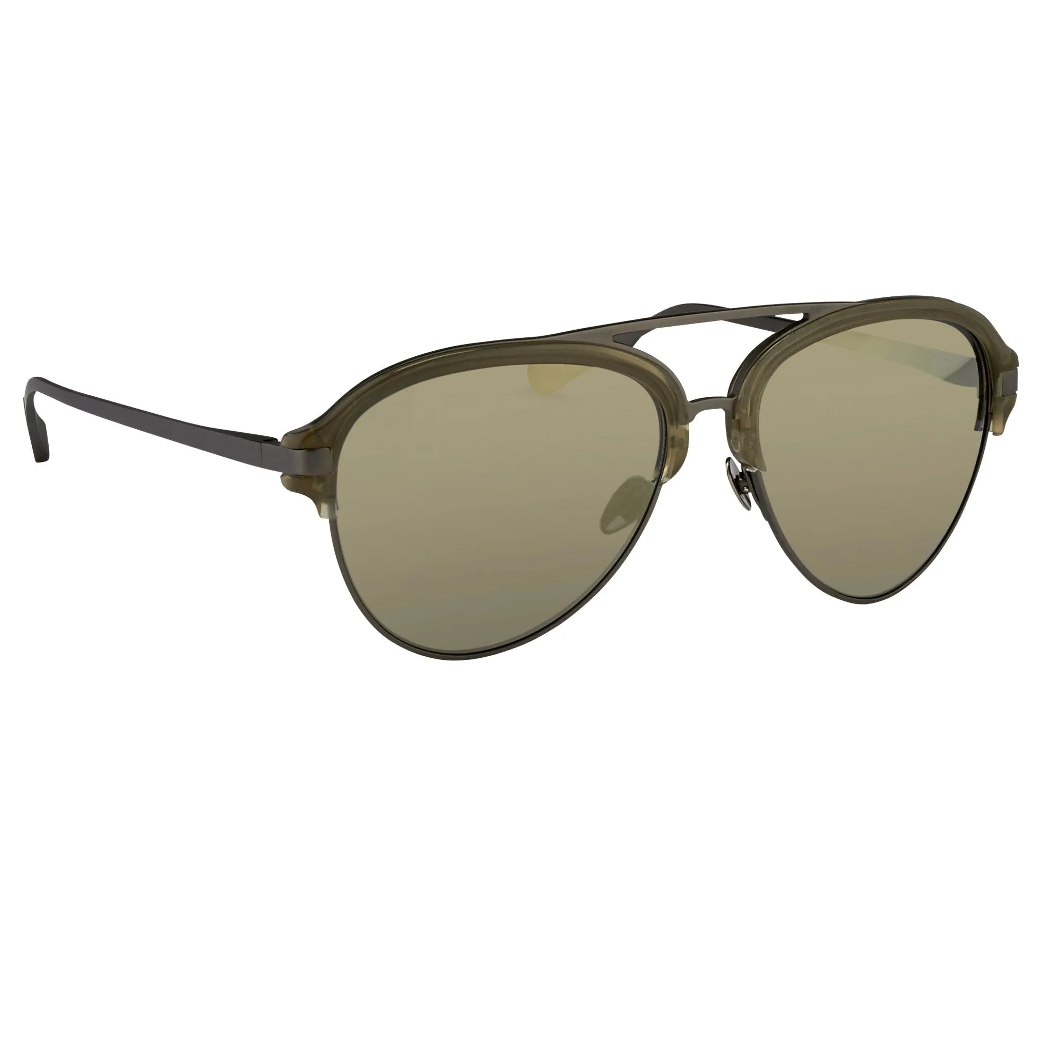 Kris Van Assche Sunglasses Grey and Gold