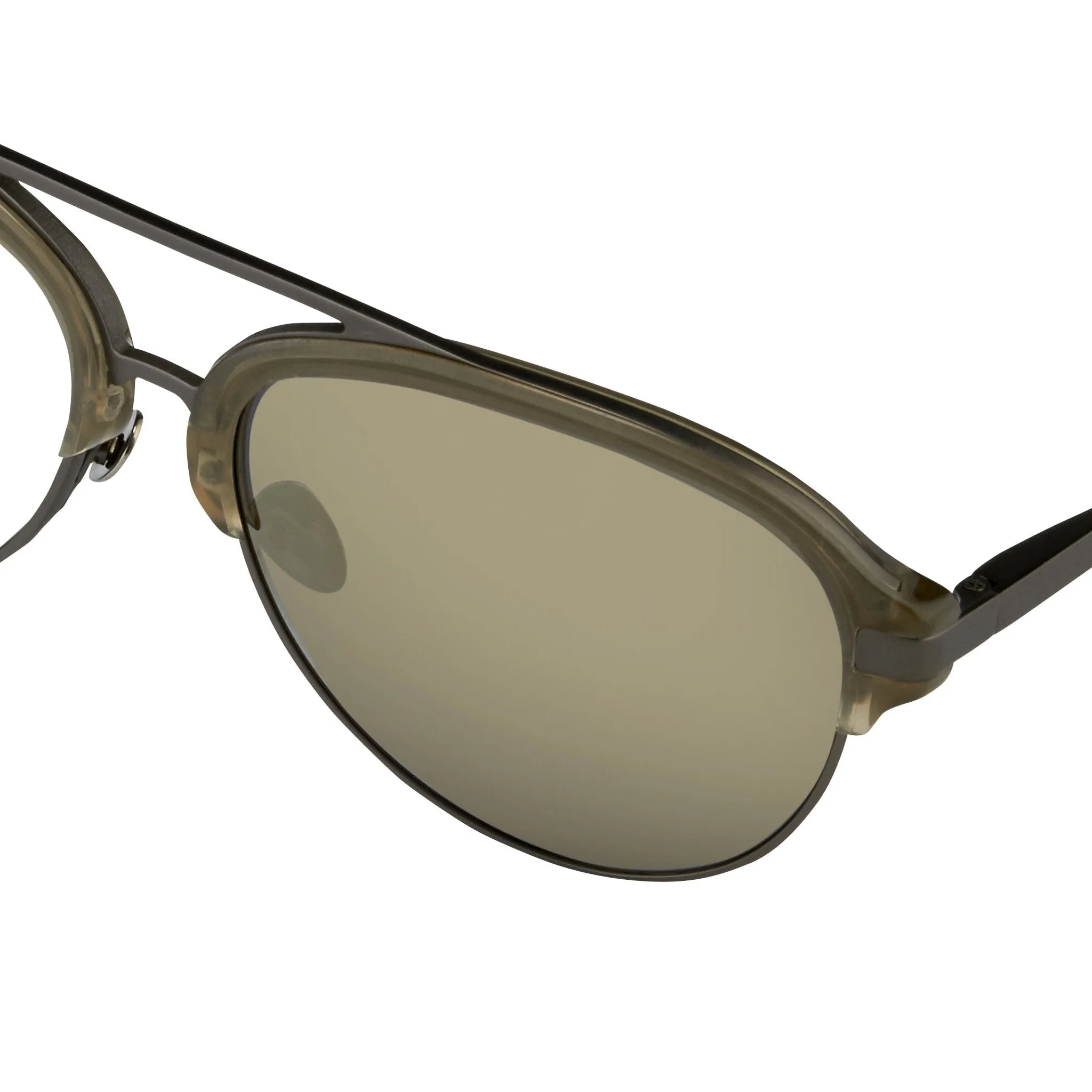 Kris Van Assche Sunglasses Grey and Gold