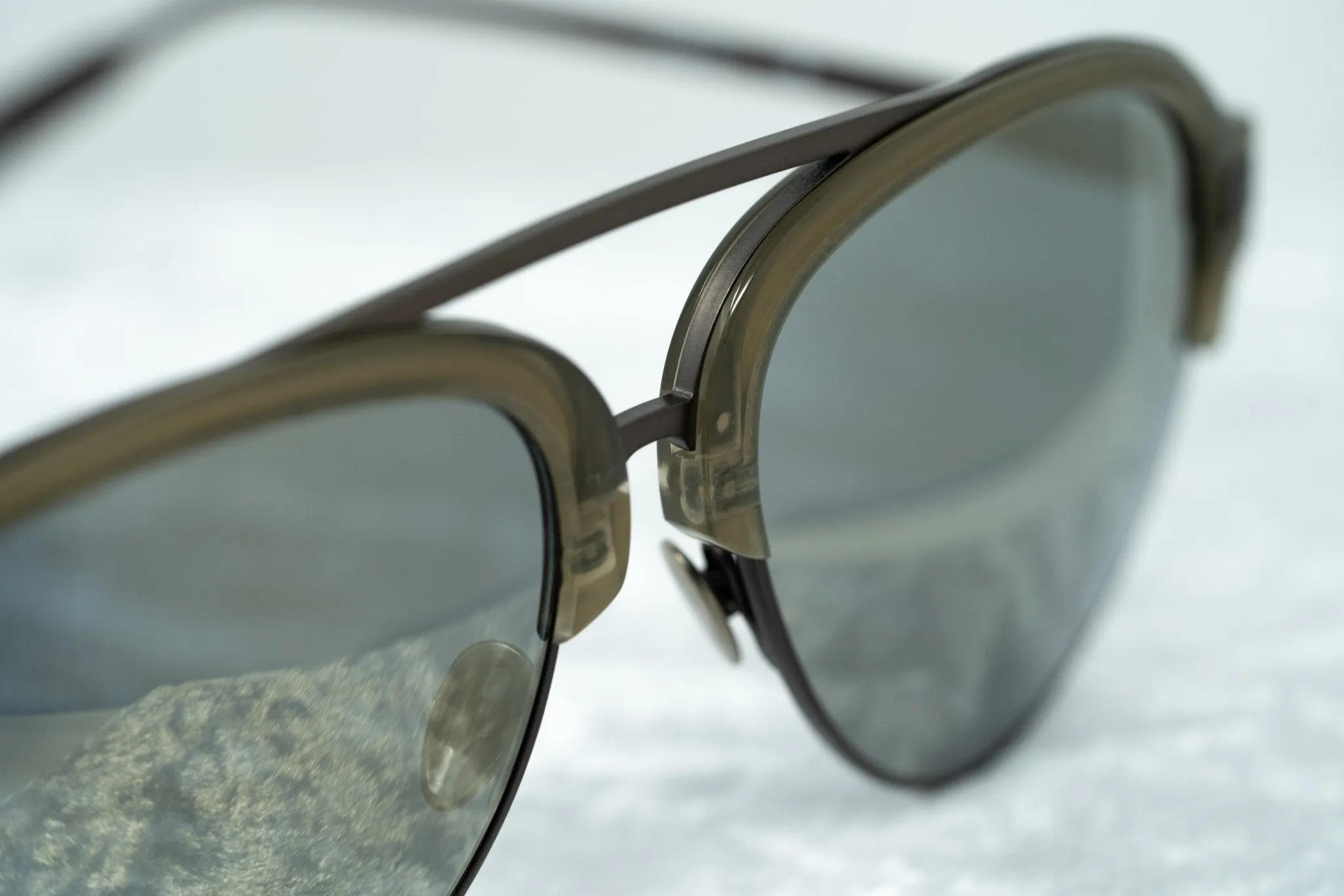 Kris Van Assche Sunglasses Grey and Gold