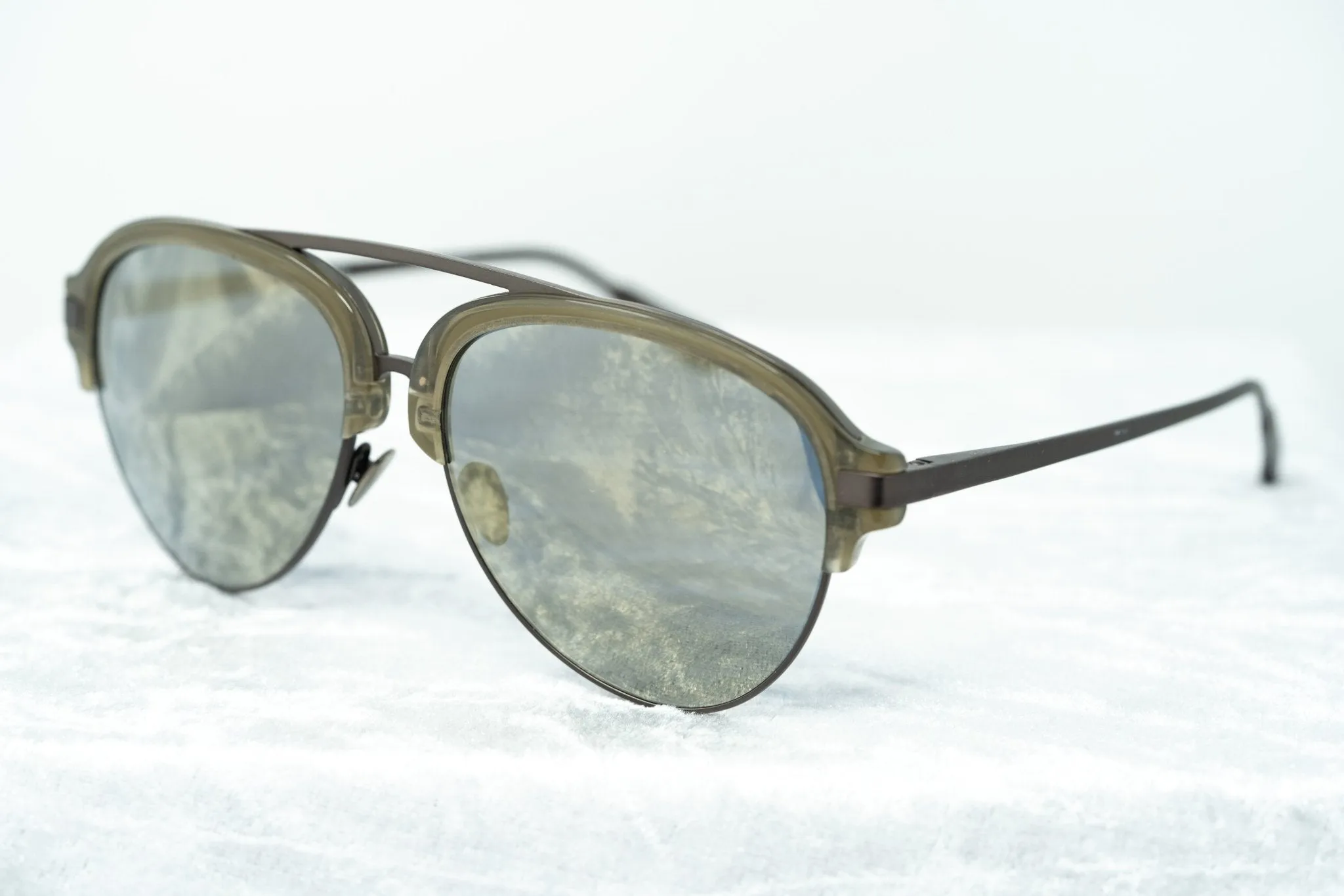 Kris Van Assche Sunglasses Grey and Gold