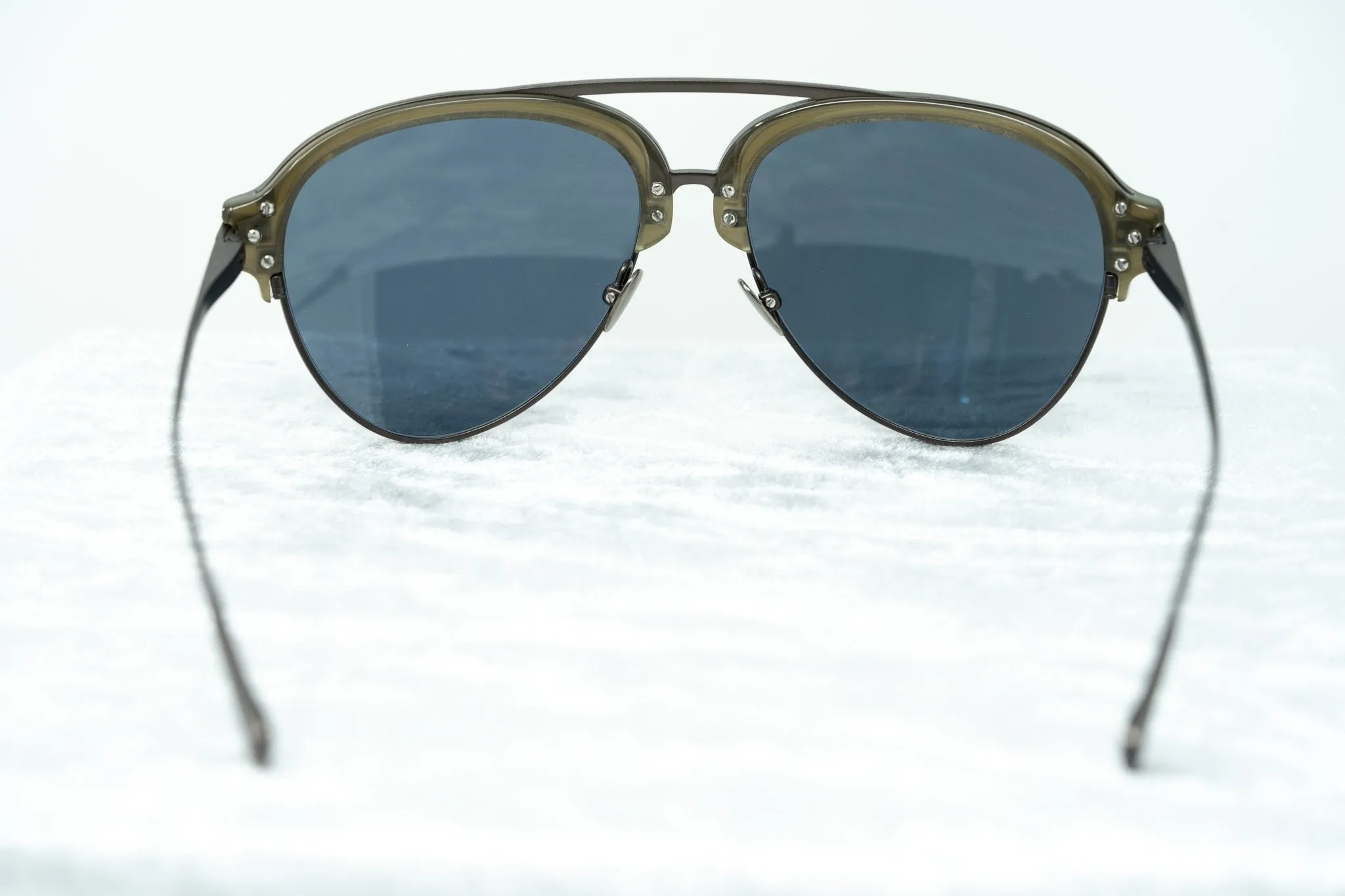 Kris Van Assche Sunglasses Grey and Gold