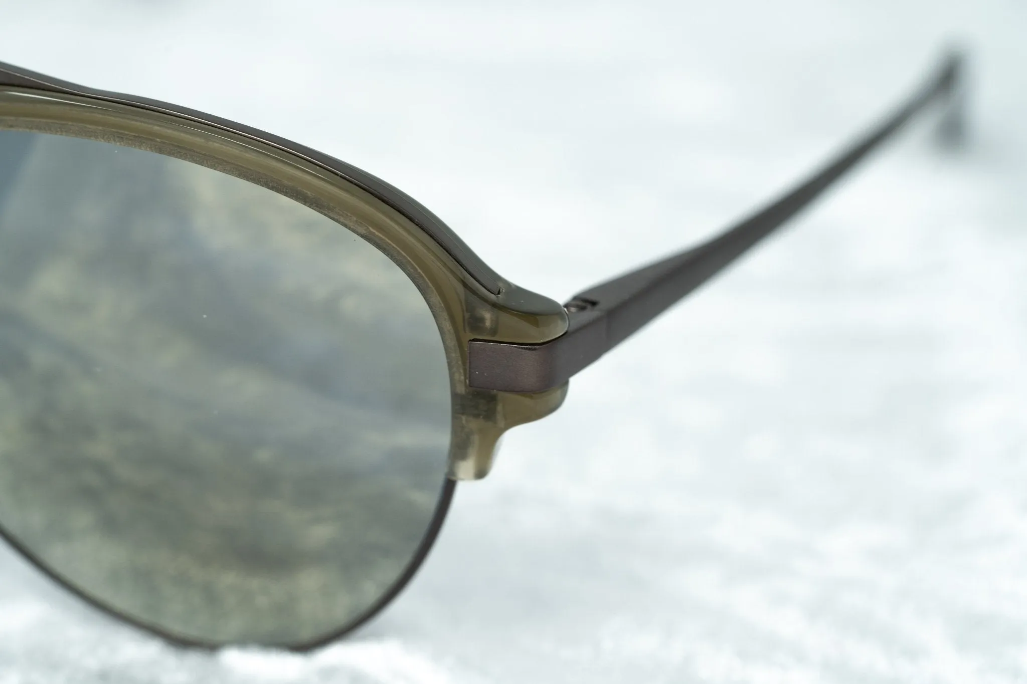 Kris Van Assche Sunglasses Grey and Gold