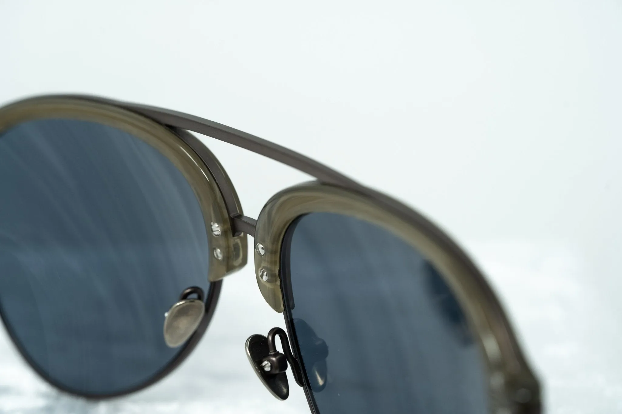 Kris Van Assche Sunglasses Grey and Gold