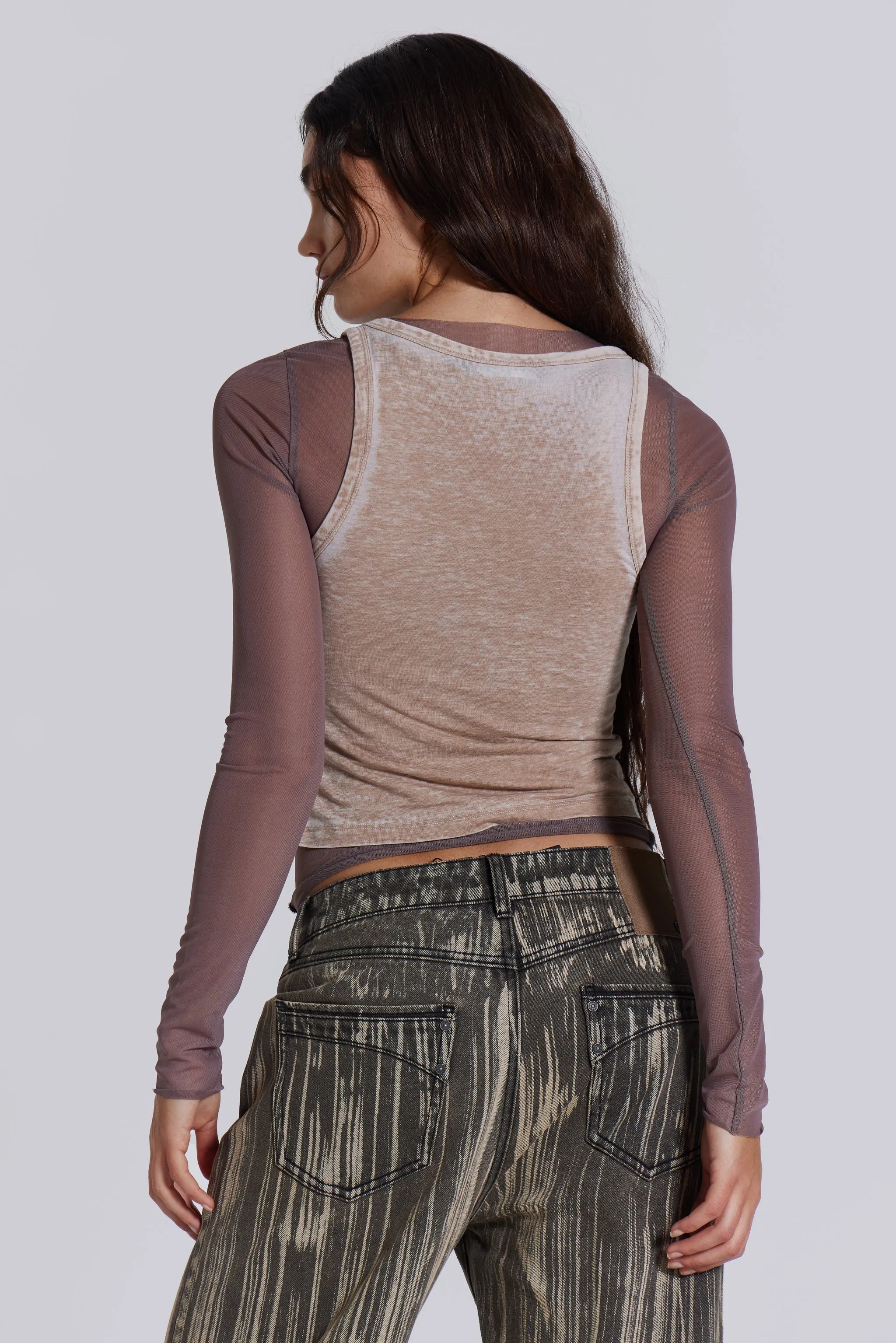 Lia Top in Taupe