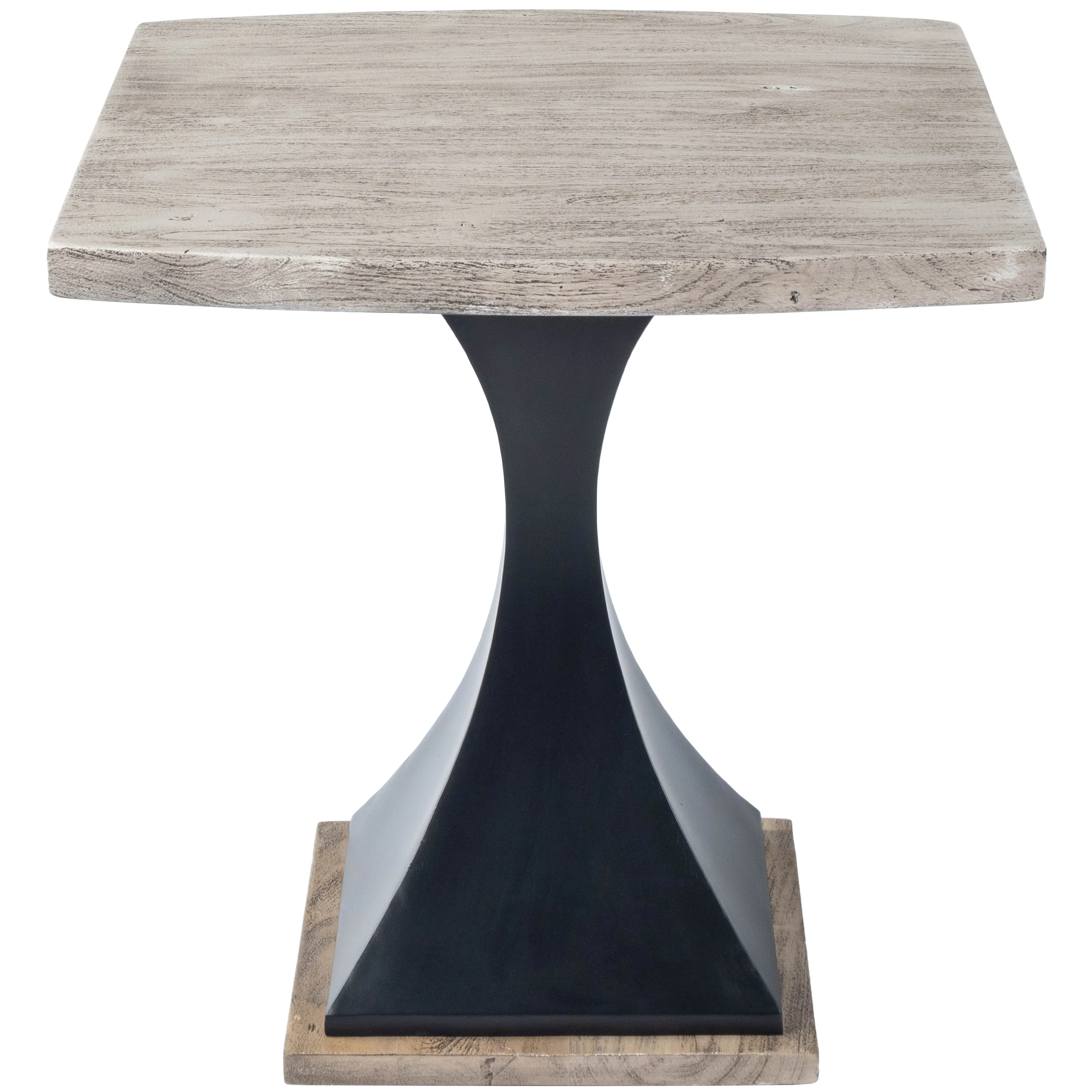 Lidiya Wood & Metal End Table in Gray  5459025