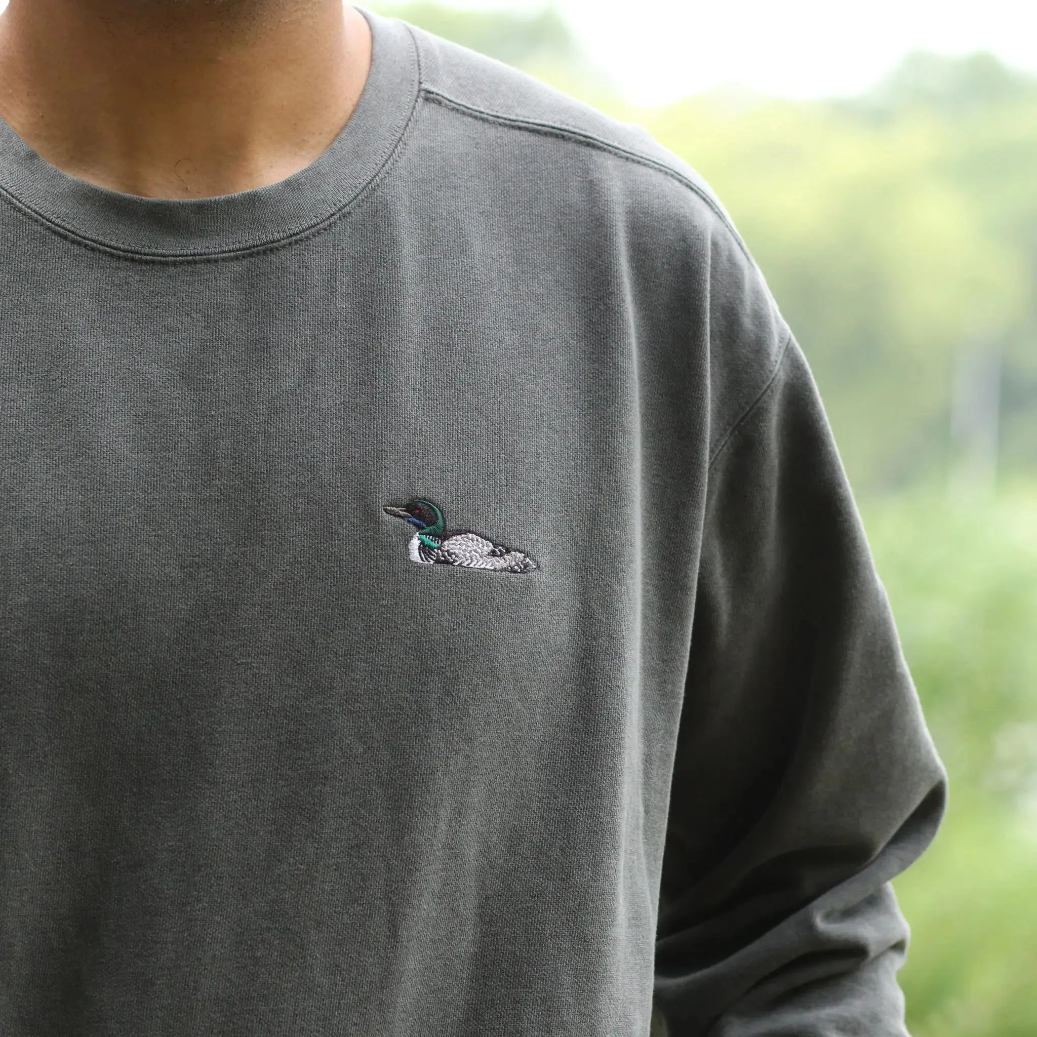 Loon Embroidered Sweatshirt