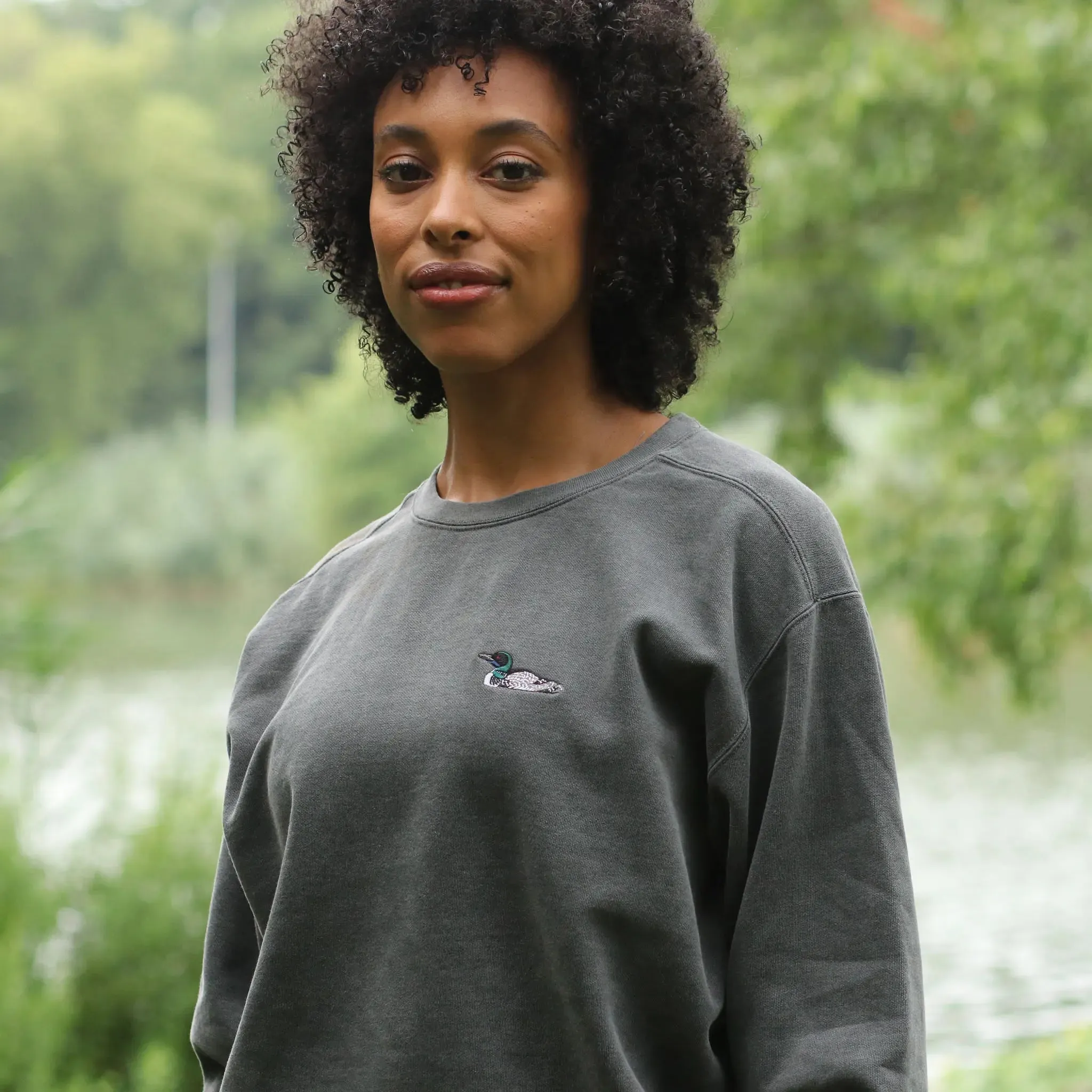 Loon Embroidered Sweatshirt