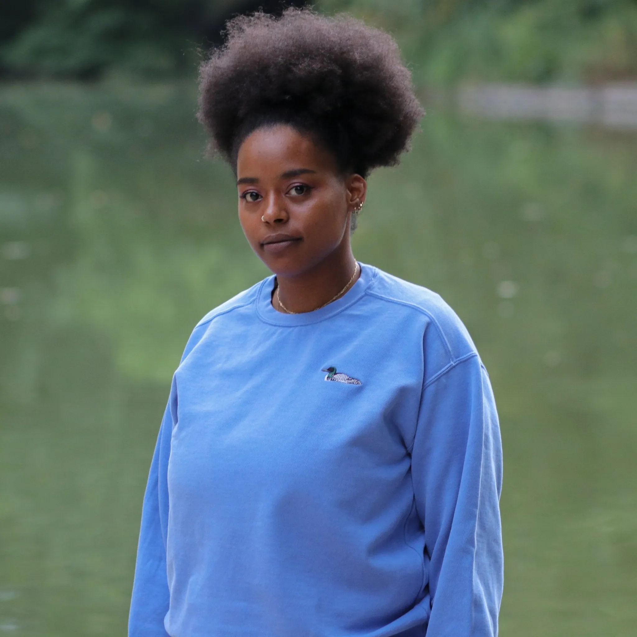 Loon Embroidered Sweatshirt
