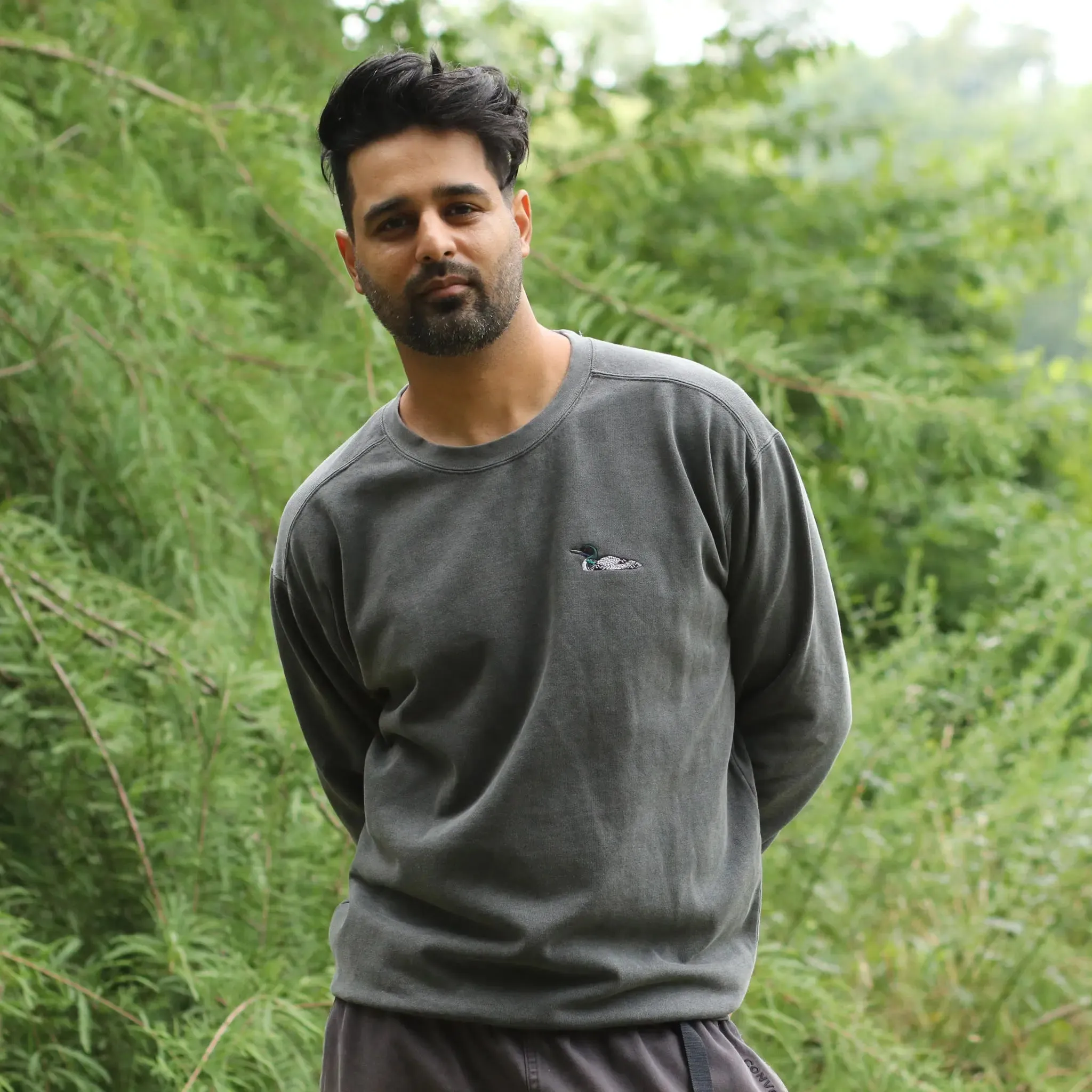 Loon Embroidered Sweatshirt