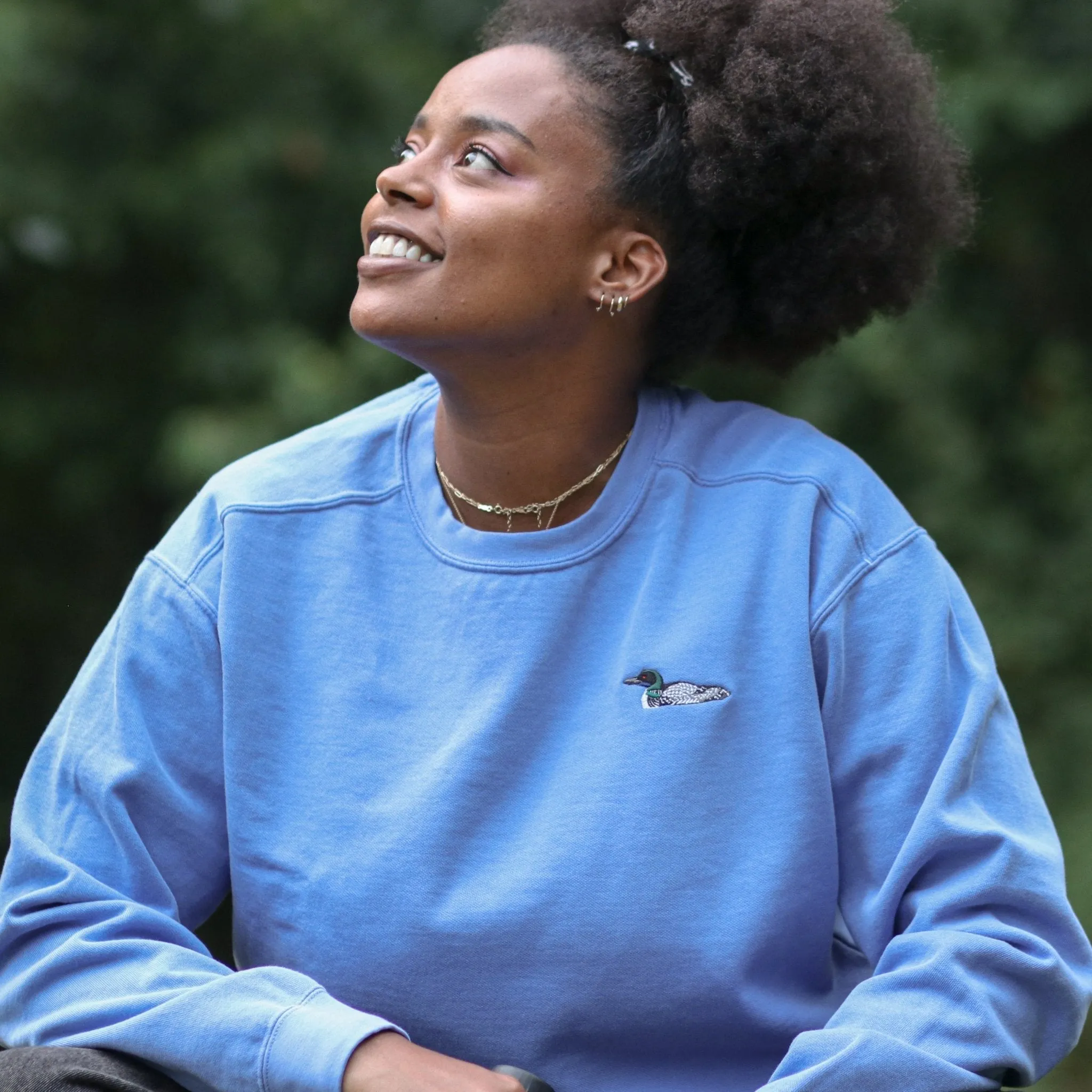 Loon Embroidered Sweatshirt