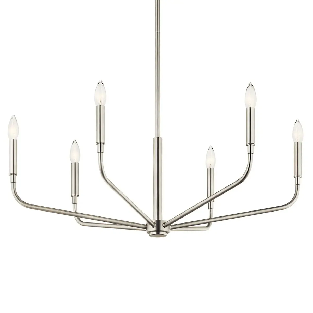 Madden 32" 6-Light Chandelier, Brushed Nickel Finish