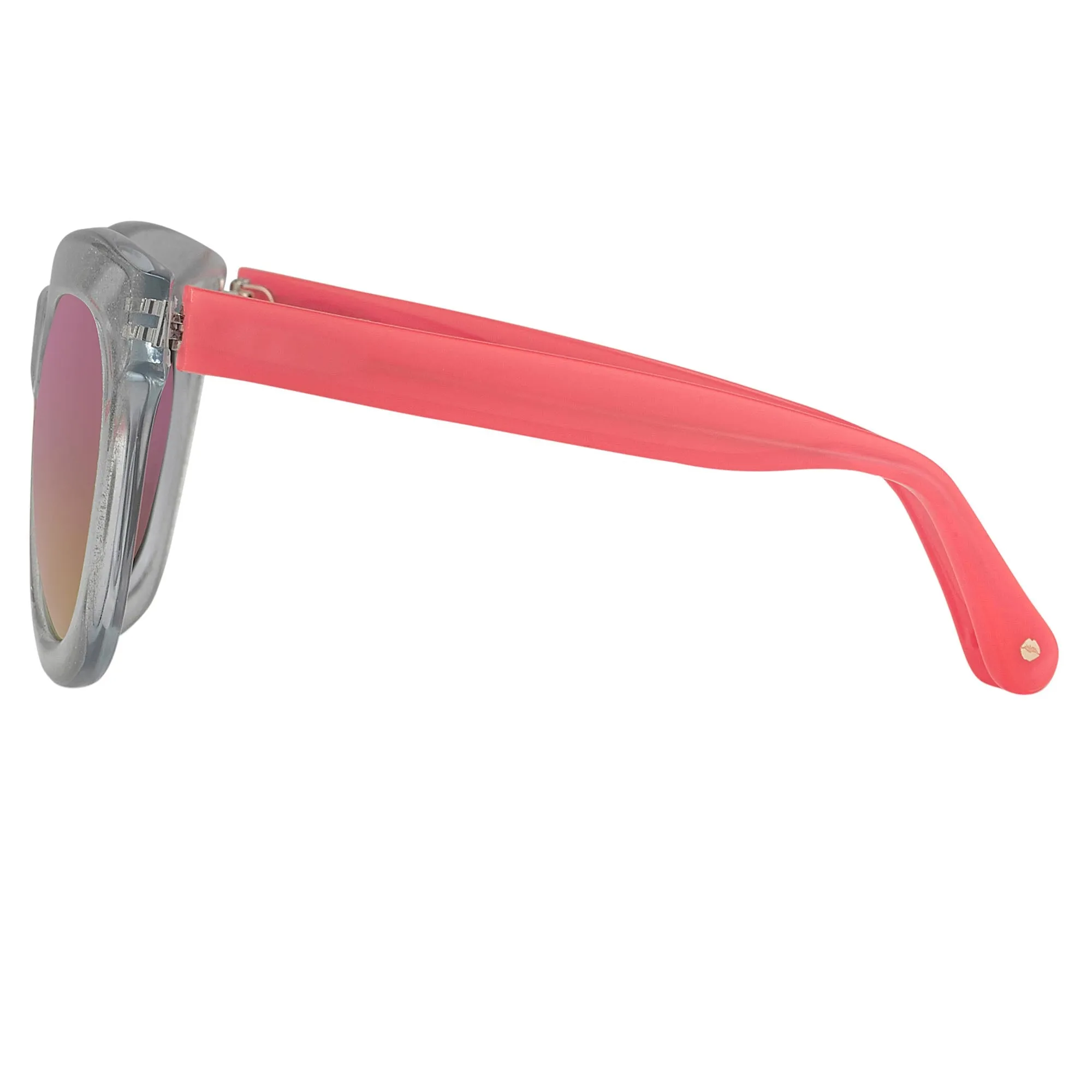 Markus Lupfer Sunglasses D-Frame Blue and Pink Revo
