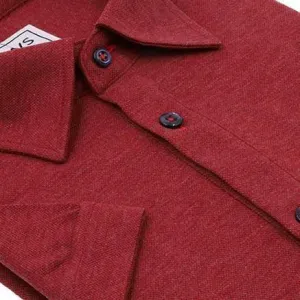 Maroon Fine Pique Polo Shirt