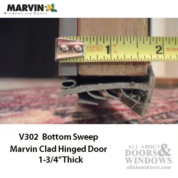 Marvin Door Sweep, Bottom Seal -  Weatherstrip V302 - Beige