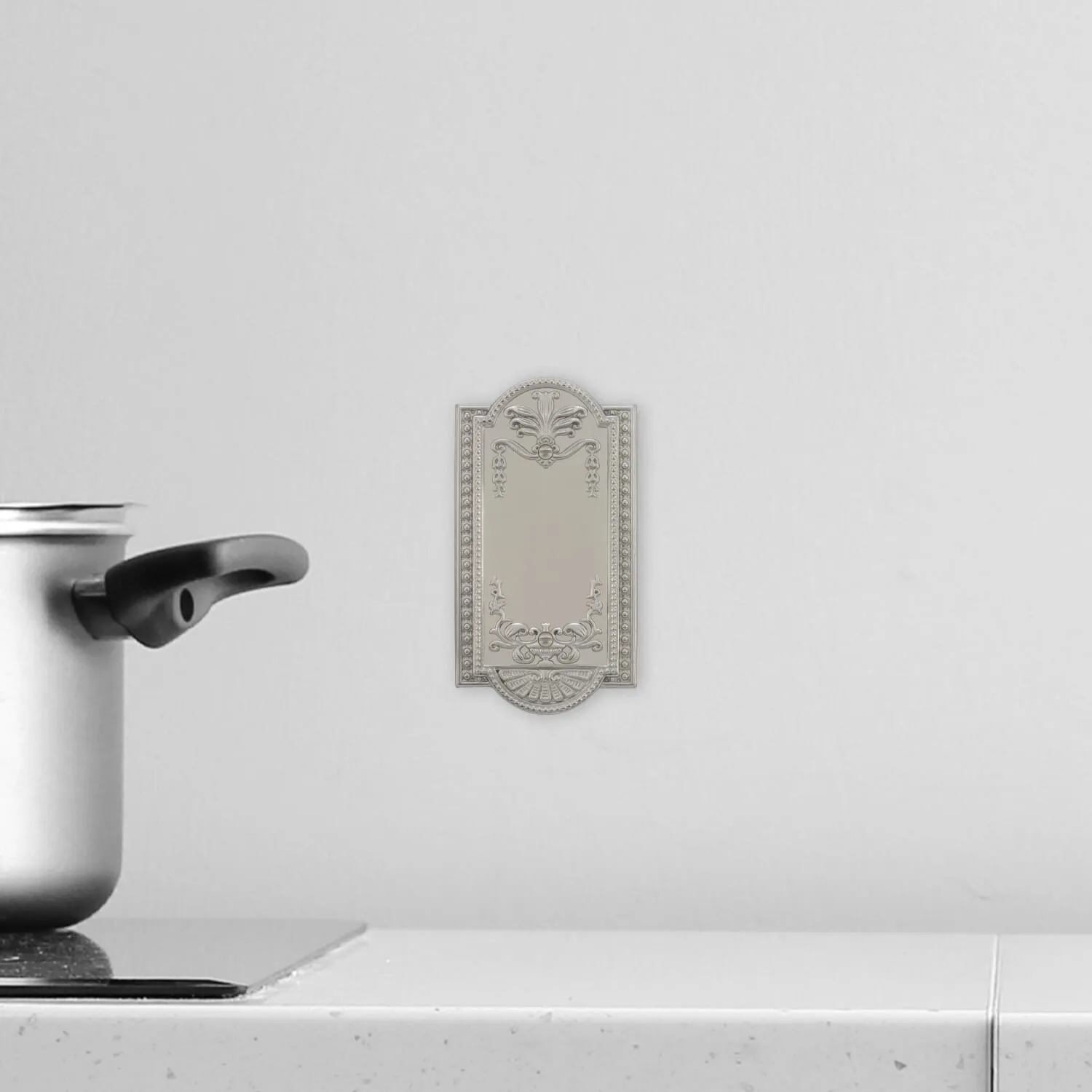 Meadows Switch Plate with Blank Cover in Satin Nickel