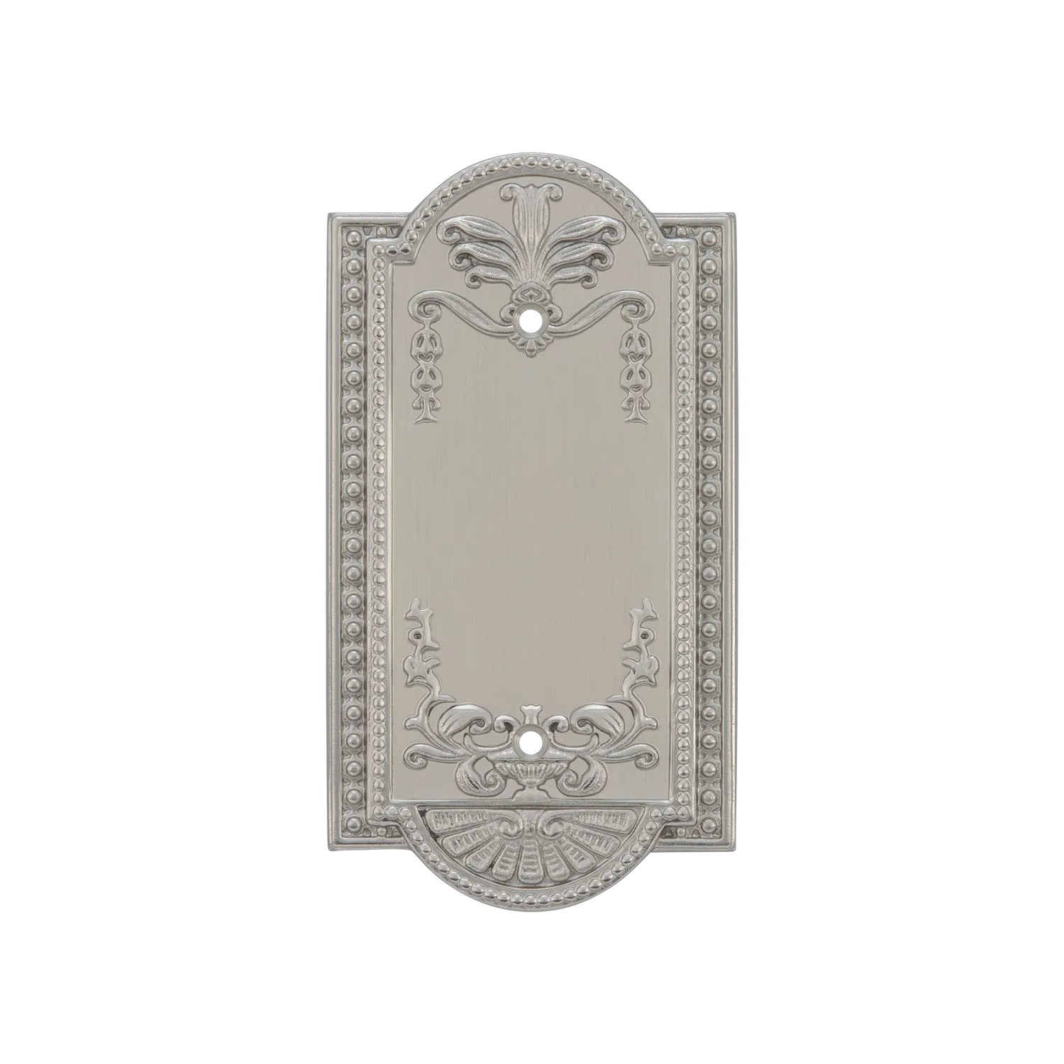 Meadows Switch Plate with Blank Cover in Satin Nickel