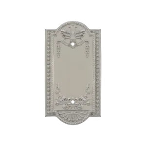 Meadows Switch Plate with Blank Cover in Satin Nickel