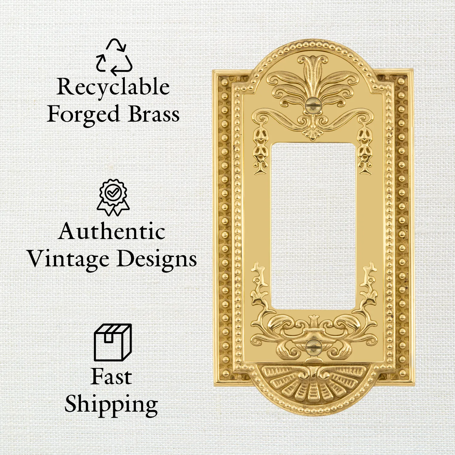 Meadows Switch Plate with Rocker and Outlet in Satin Nickel