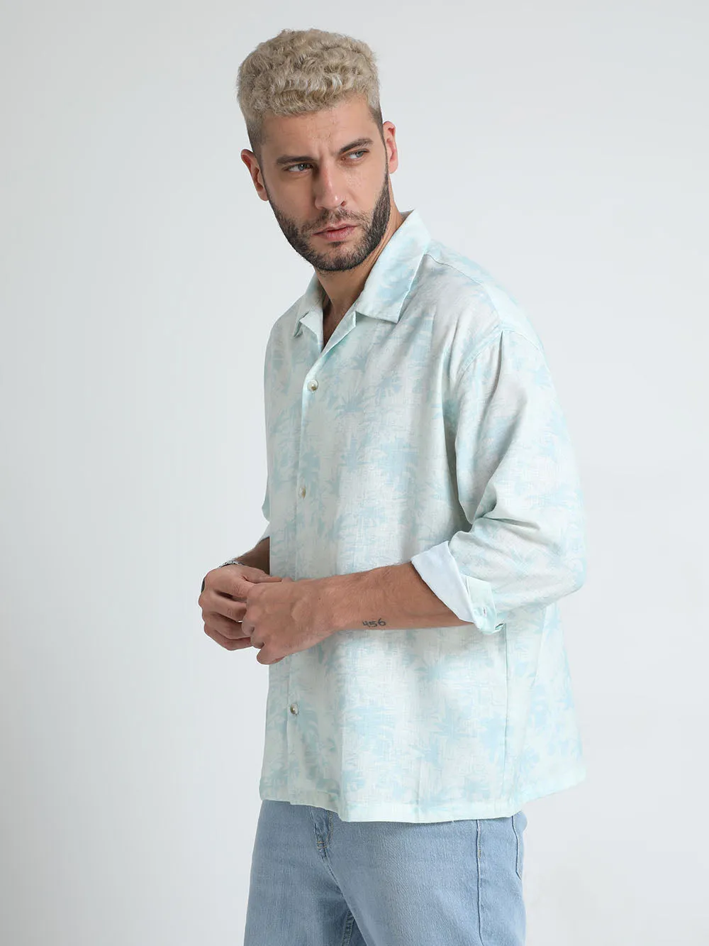 Men's Oversized Cuban Collar Zanah Shirt