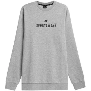 Men's Sweatshirt 4F M692 Cool Light Gray Melange 4Faw23tswsm692 27M S
