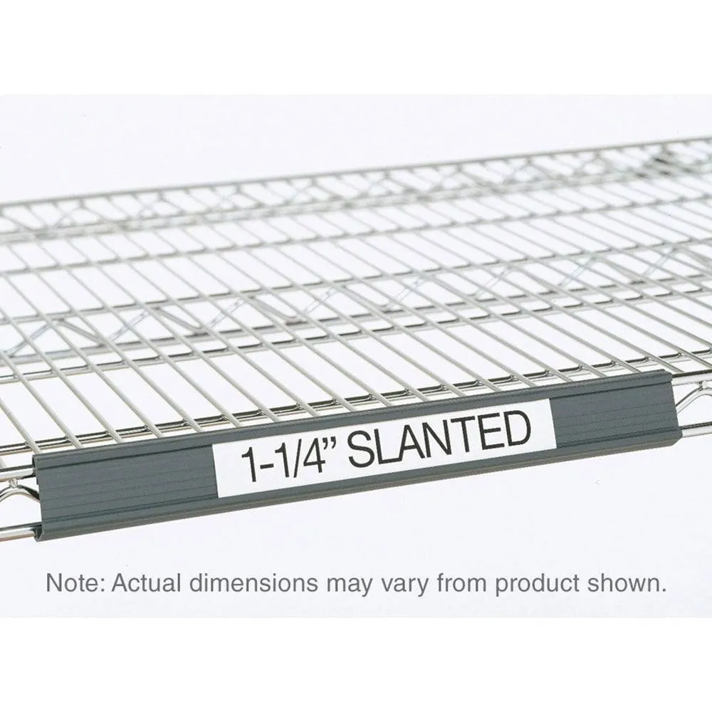 Metro Super Erecta Slanted Label Holder, Gray