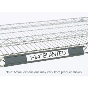 Metro Super Erecta Slanted Label Holder, Gray