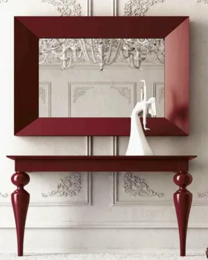 Modern Pipe Stylish Red Side Table
