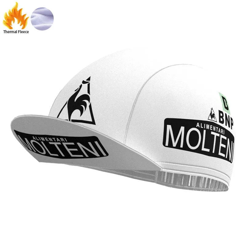 Molteni White Retro Cycling Cap