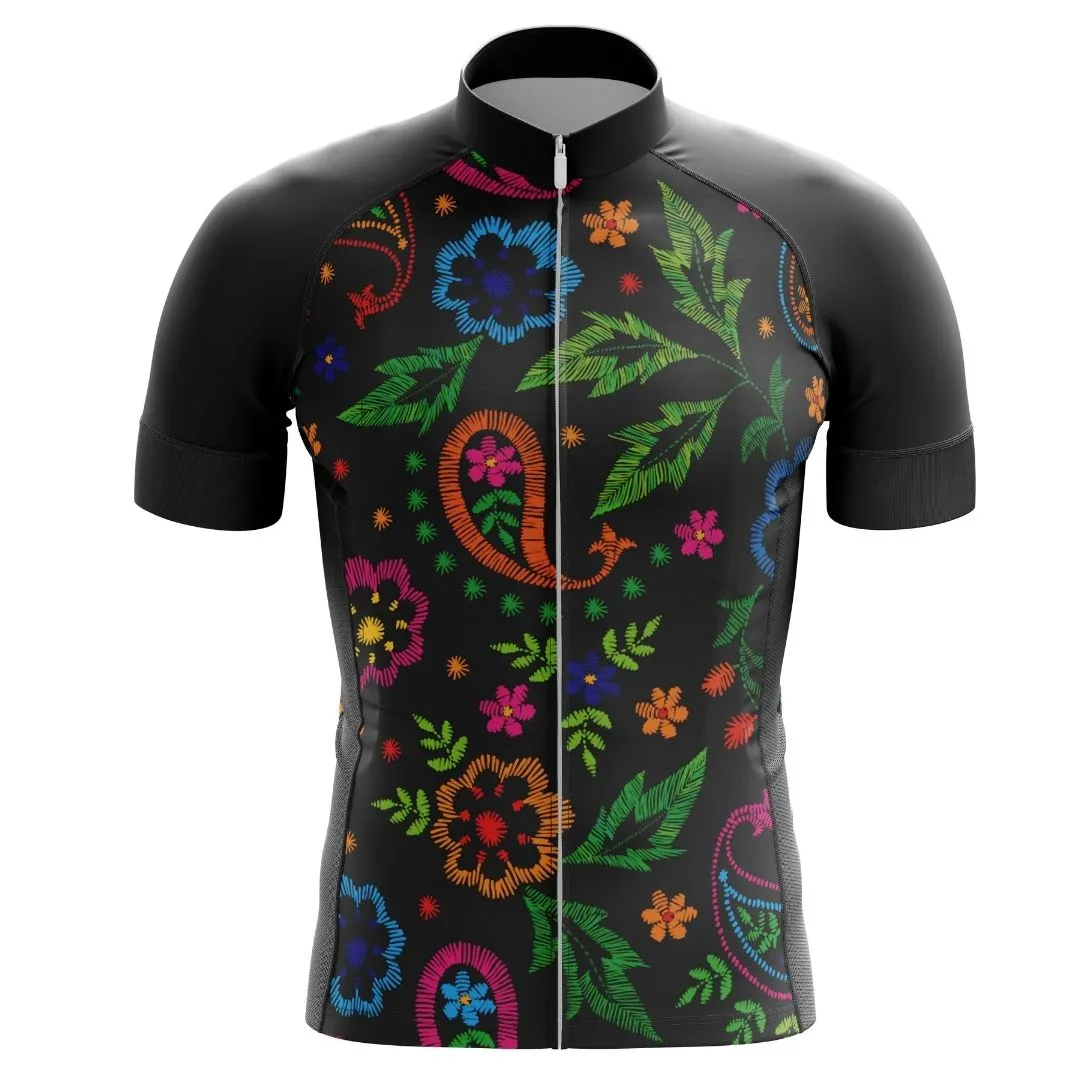 NEW! Midnight Bloom | Men's Short Sleeve Cycling Jersey