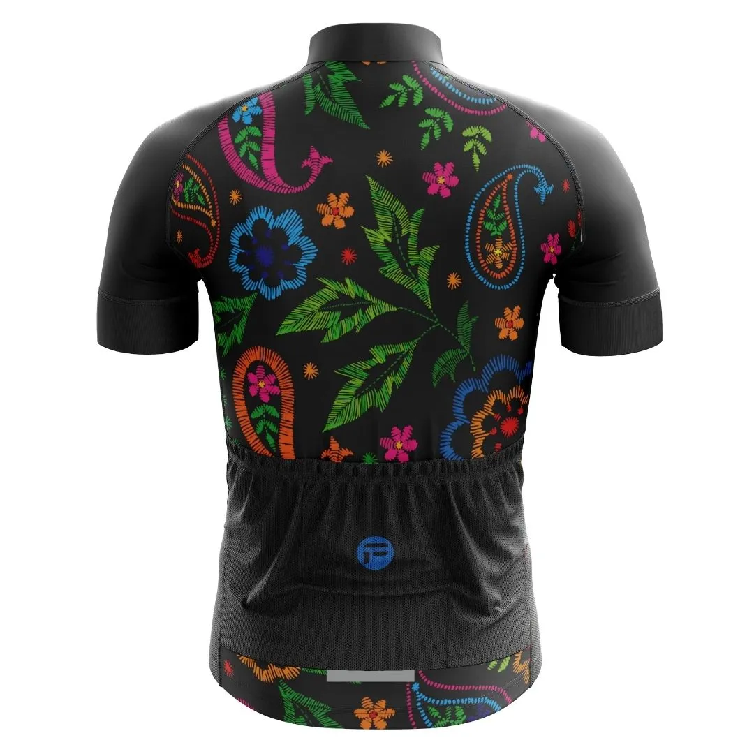 NEW! Midnight Bloom | Men's Short Sleeve Cycling Jersey