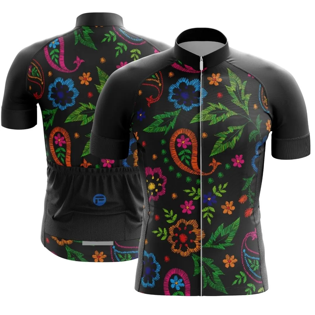 NEW! Midnight Bloom | Men's Short Sleeve Cycling Jersey